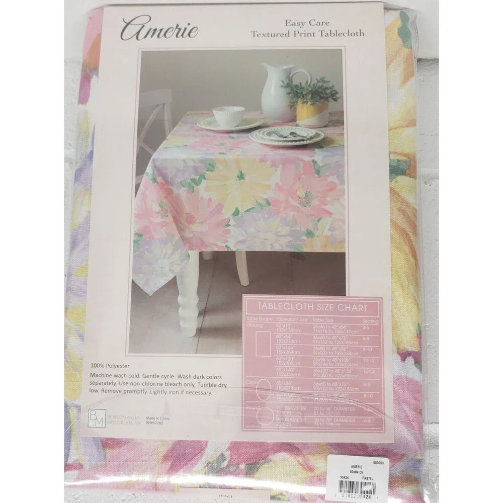 1 Fabric Printed Tablecloth,60